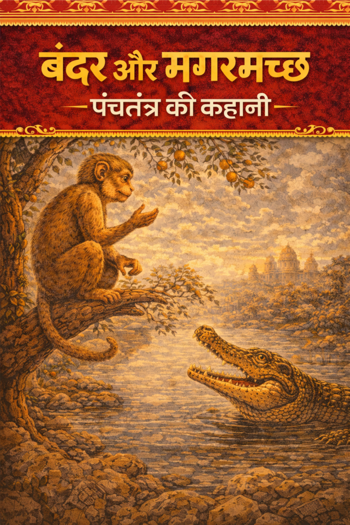 बंदर और मगरमच्छ