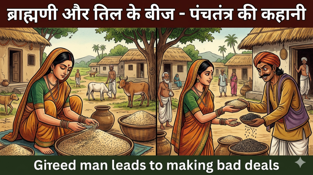 ब्राह्मणी और तिल के बीज